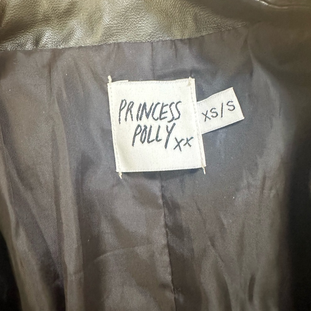 Princess Polly Leather Blazer - Picture 2 of 2